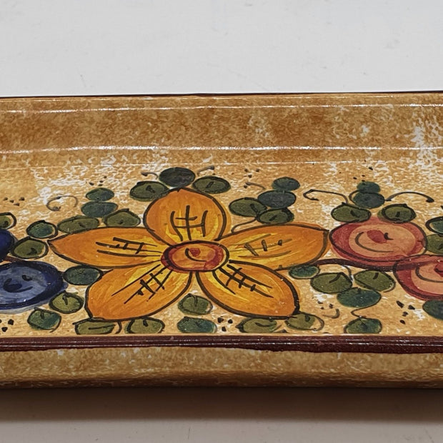 Tray With Gubbio Decor Handles