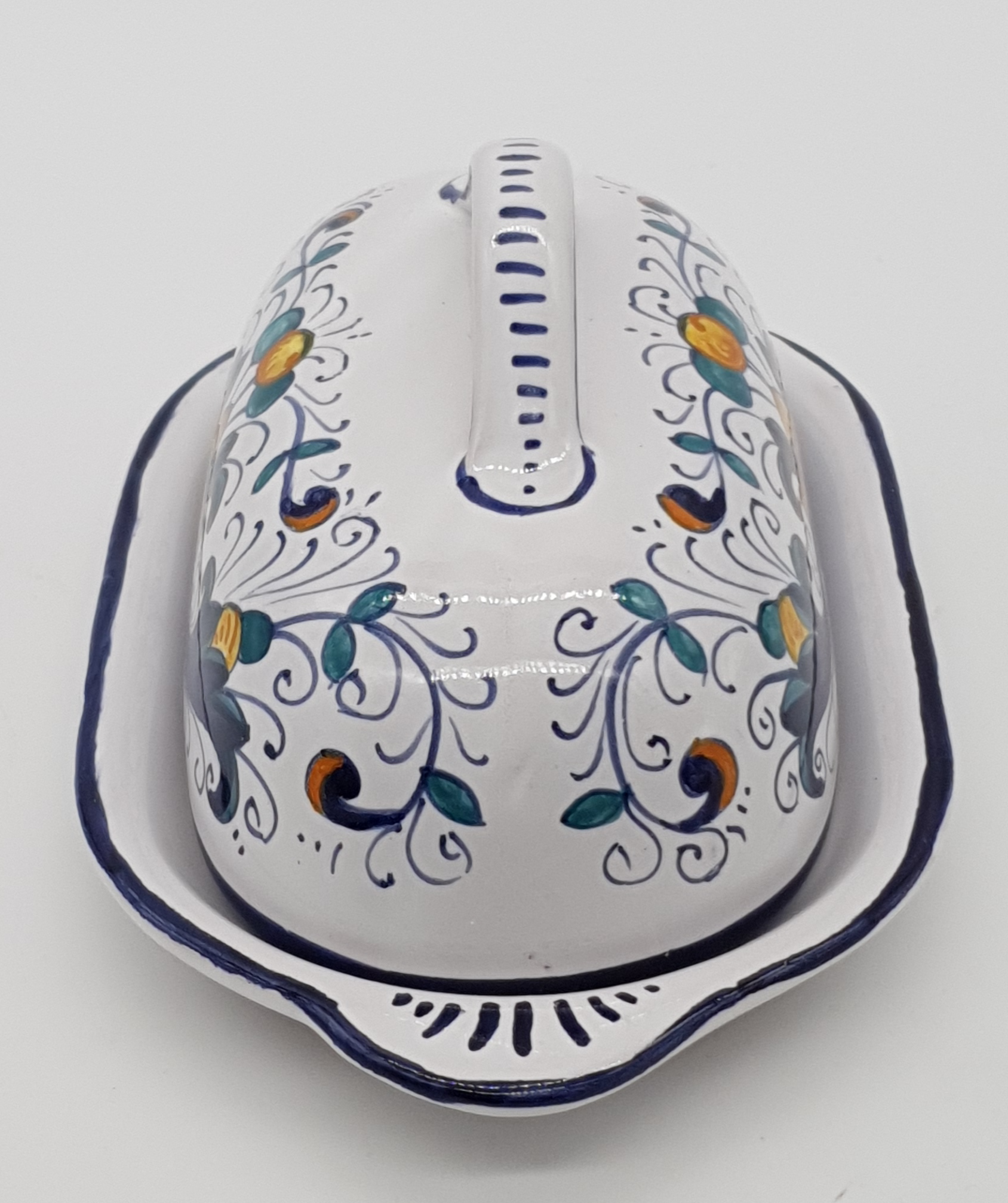 Porta burro Mediterraneo in ceramica bianca 434720 - RGMania