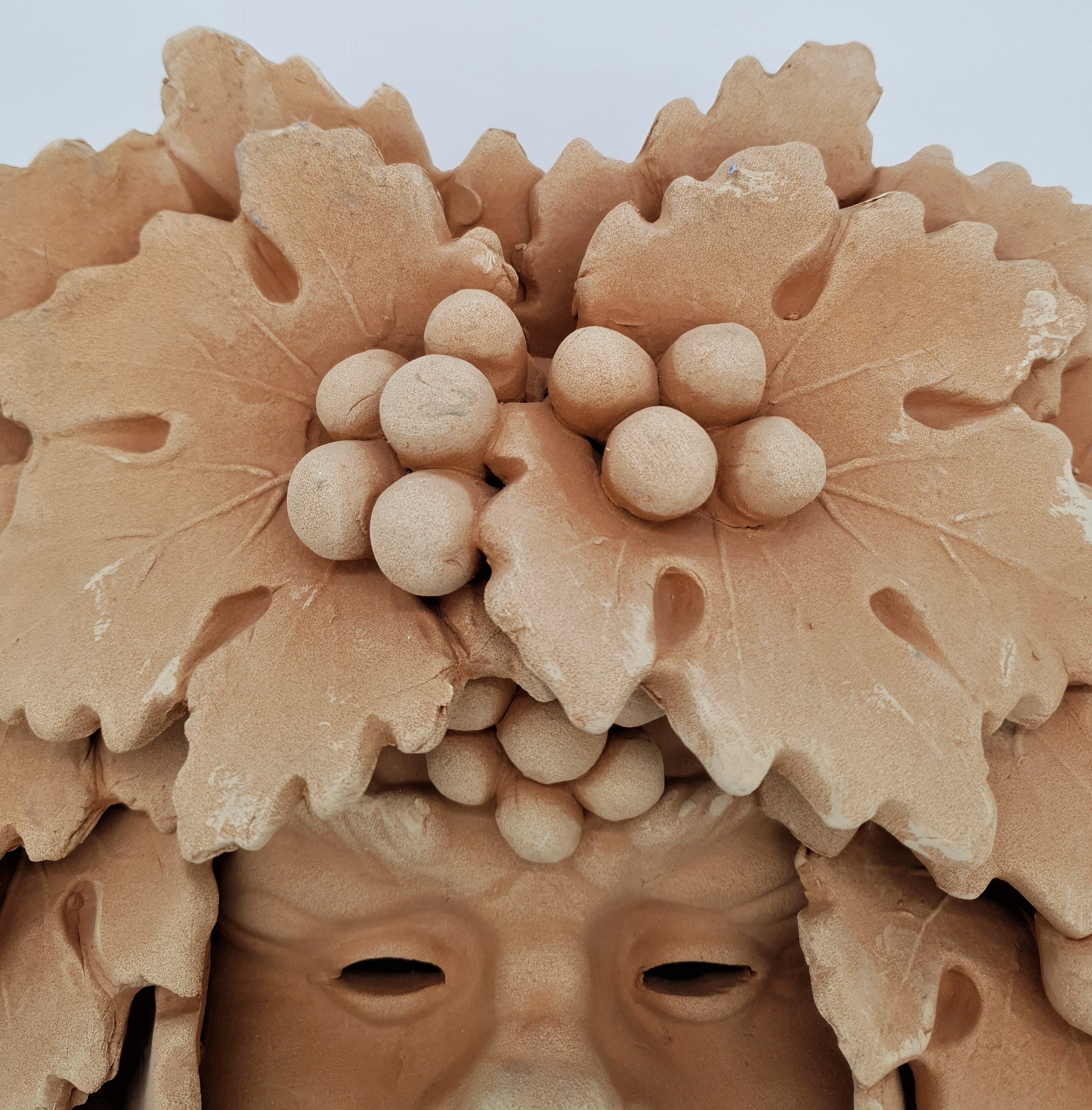 Maschera Bacco Vecchio Piccolo Terracotta