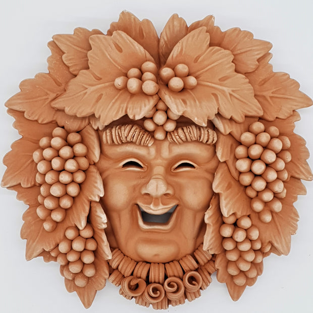 Maschera Bacco Barba Piccolo Terracotta