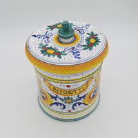 Biscuit jar Raffaellesco decoration