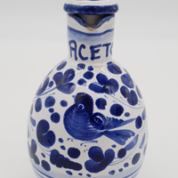 Olio E Aceto Decoro Arabesco Blu