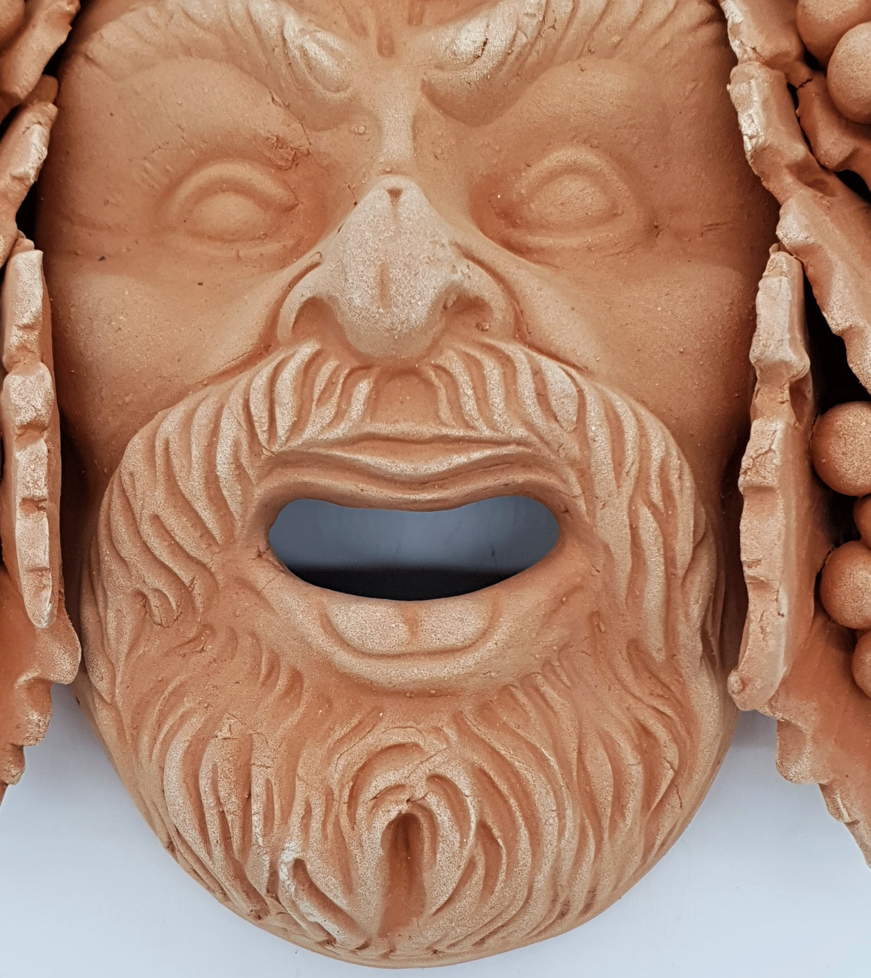 Maschera Bacco Vecchio Grande Terracotta