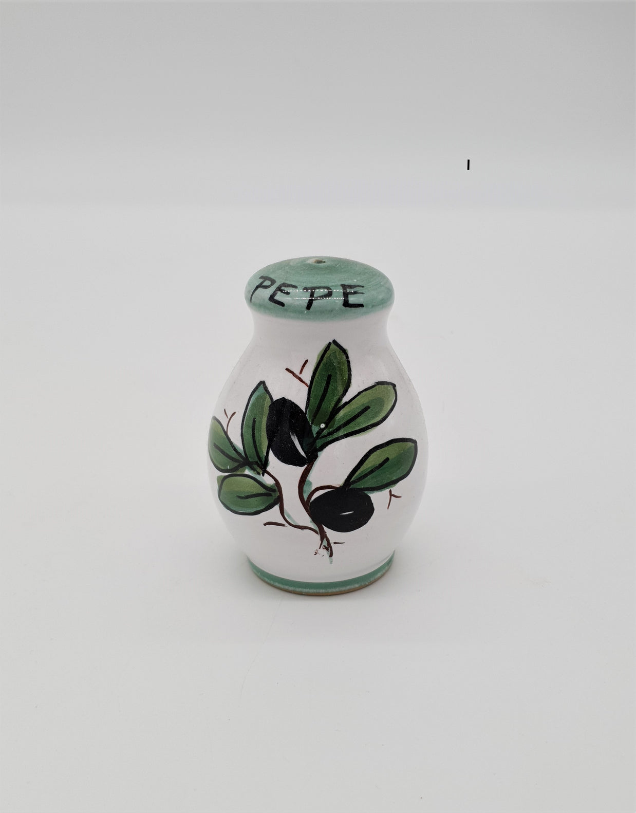 Set Sale e Pepe Decoro Olive Fondo Bianco