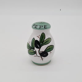 Set Sale e Pepe Decoro Olive Fondo Bianco