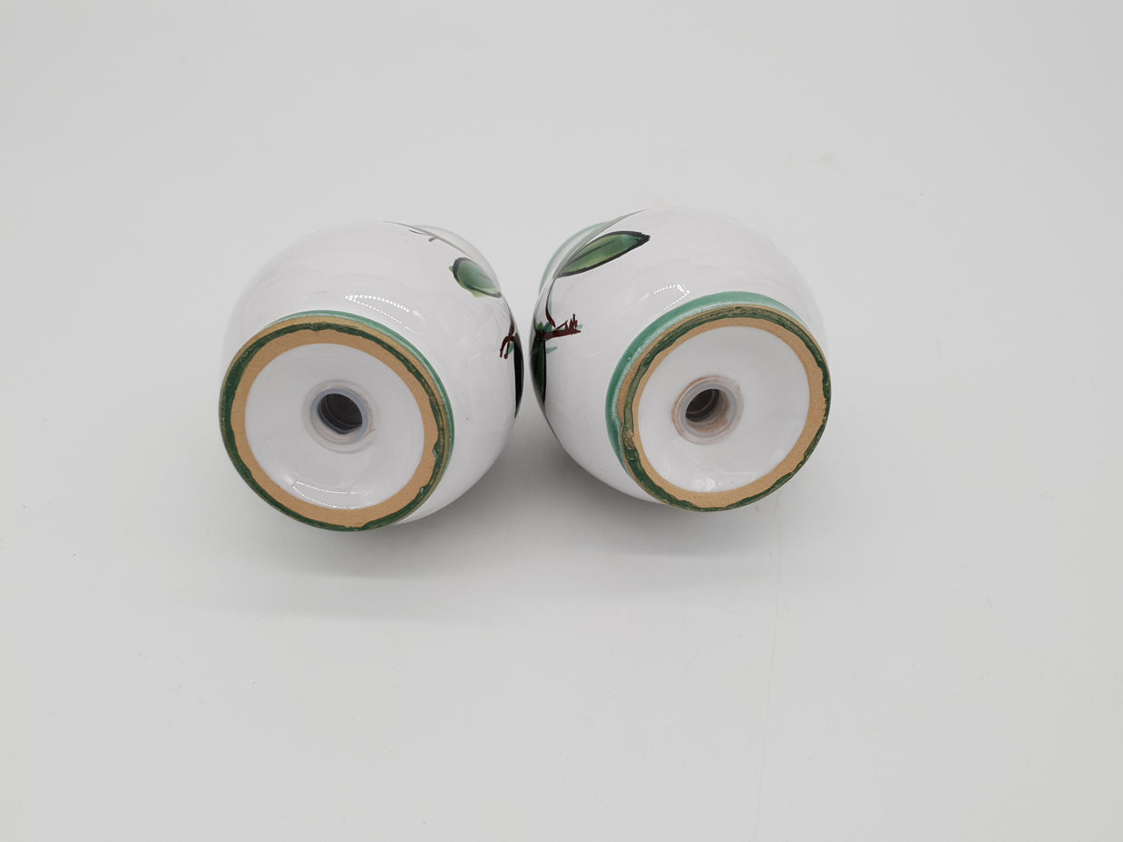 Set Sale e Pepe Decoro Olive Fondo Bianco