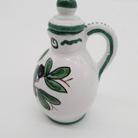 Set Olio Aceto Decoro Olive Fondo Bianco