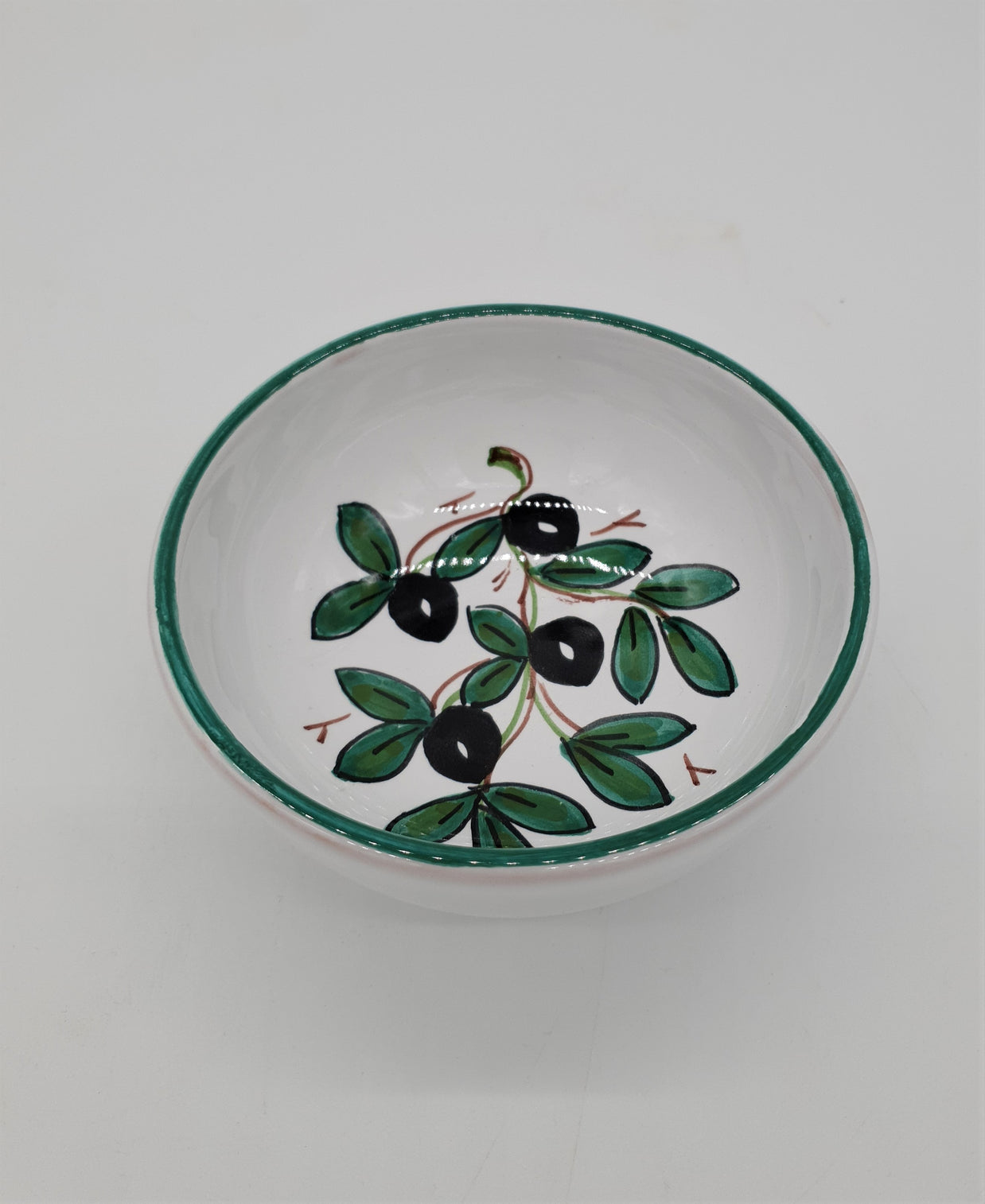 Bolo Decoro Olive Fondo Bianco