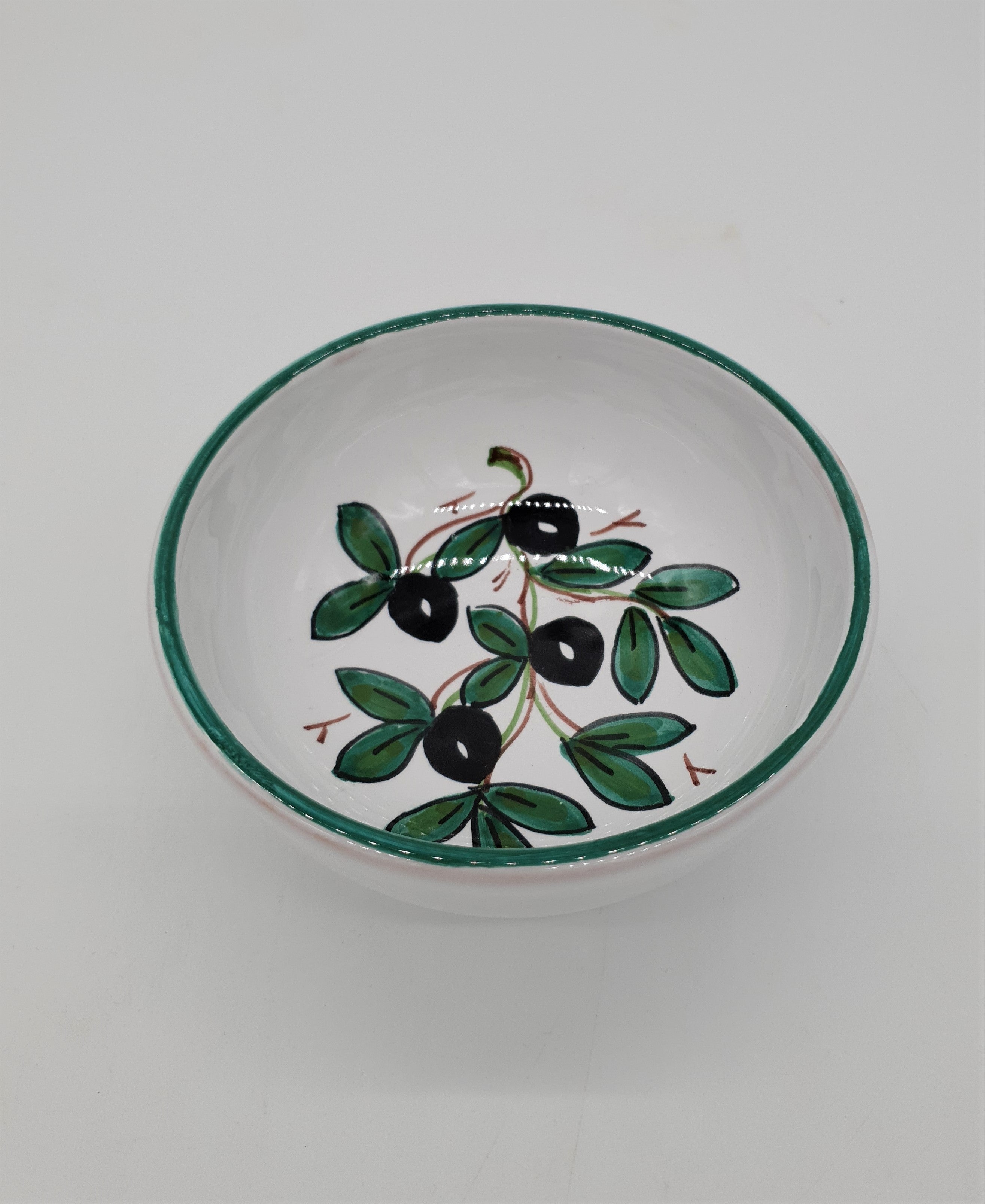 Bolo Decoro Olive Fondo Bianco