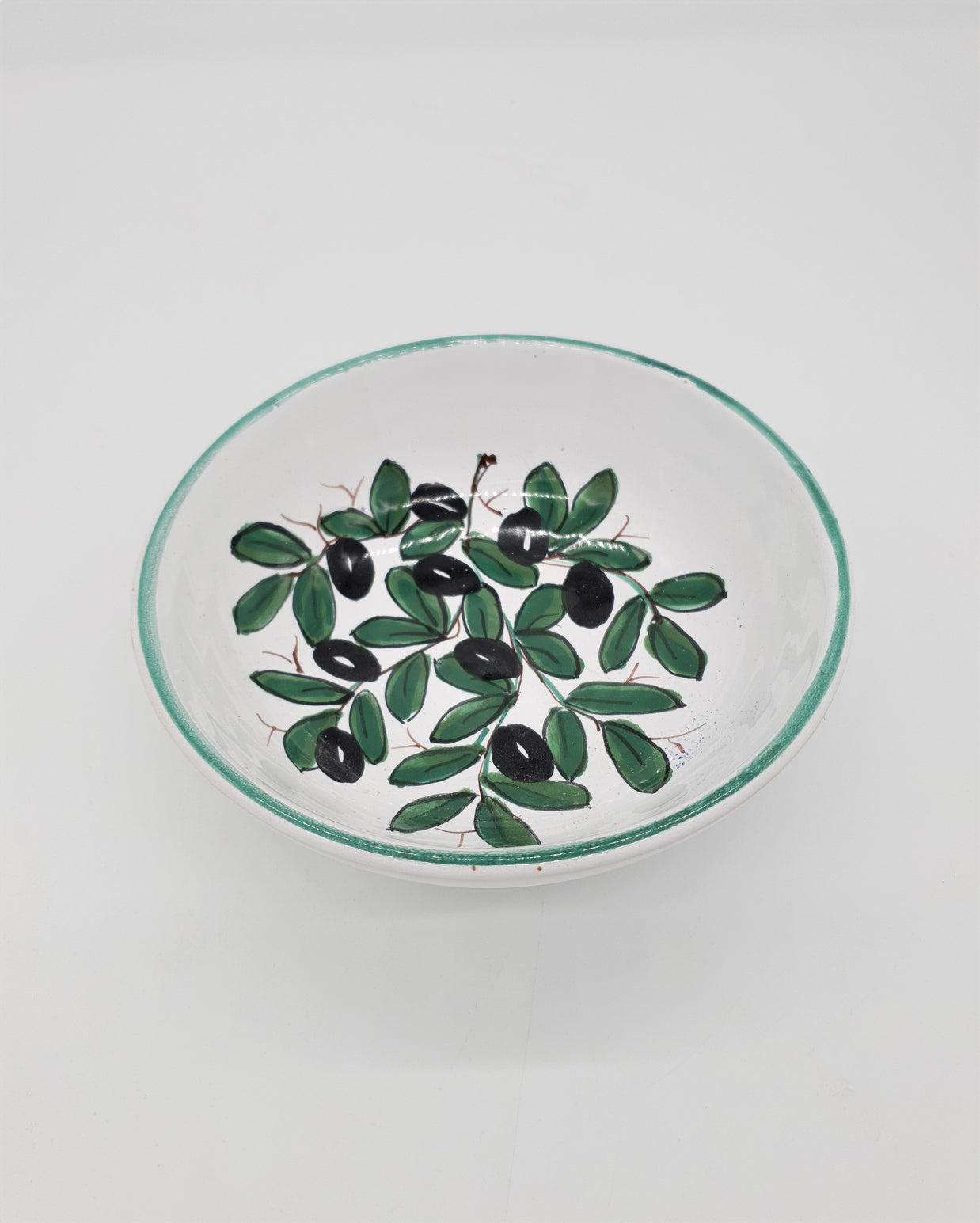 Bolo Decoro Olive Fondo Bianco