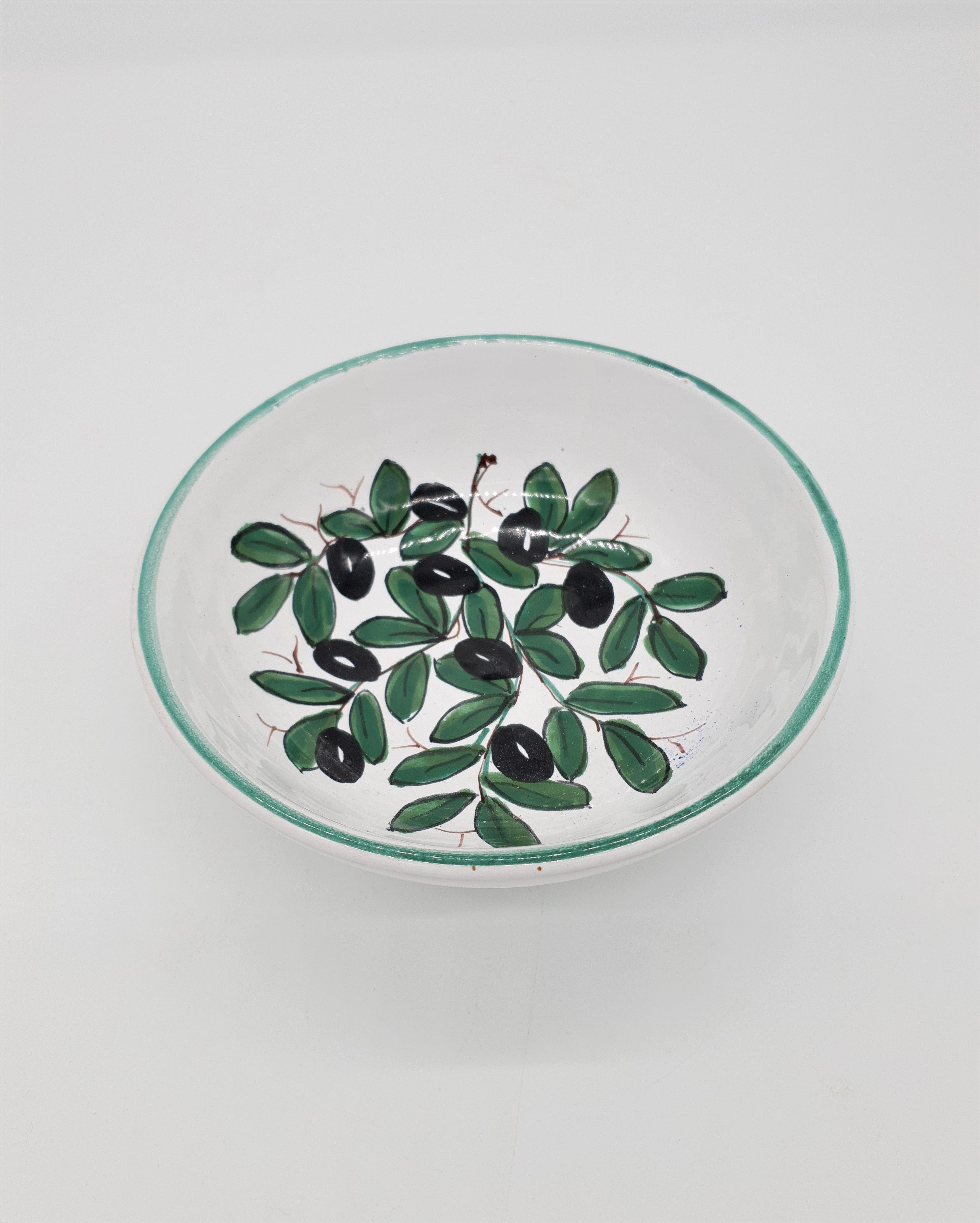 Bolo Decoro Olive Fondo Bianco