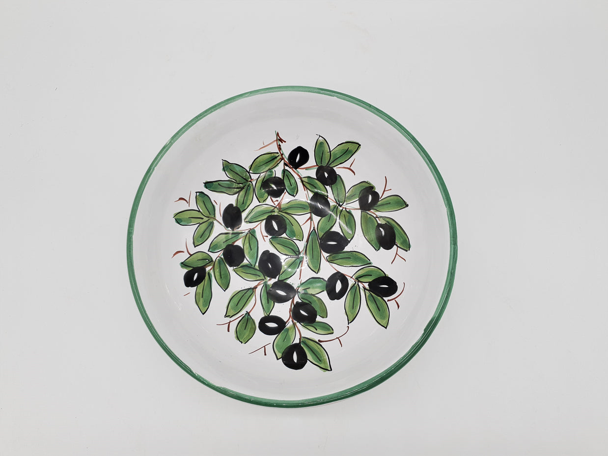 Bolo Decoro Olive Fondo Bianco