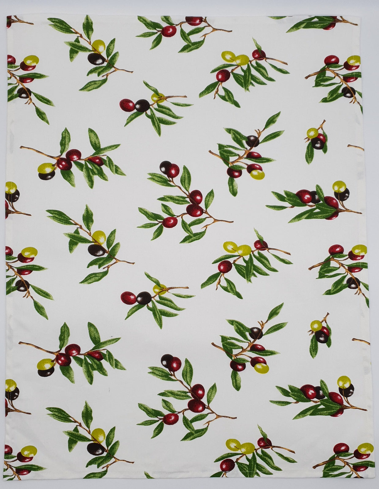 Olive tea towel