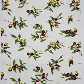Olive tea towel