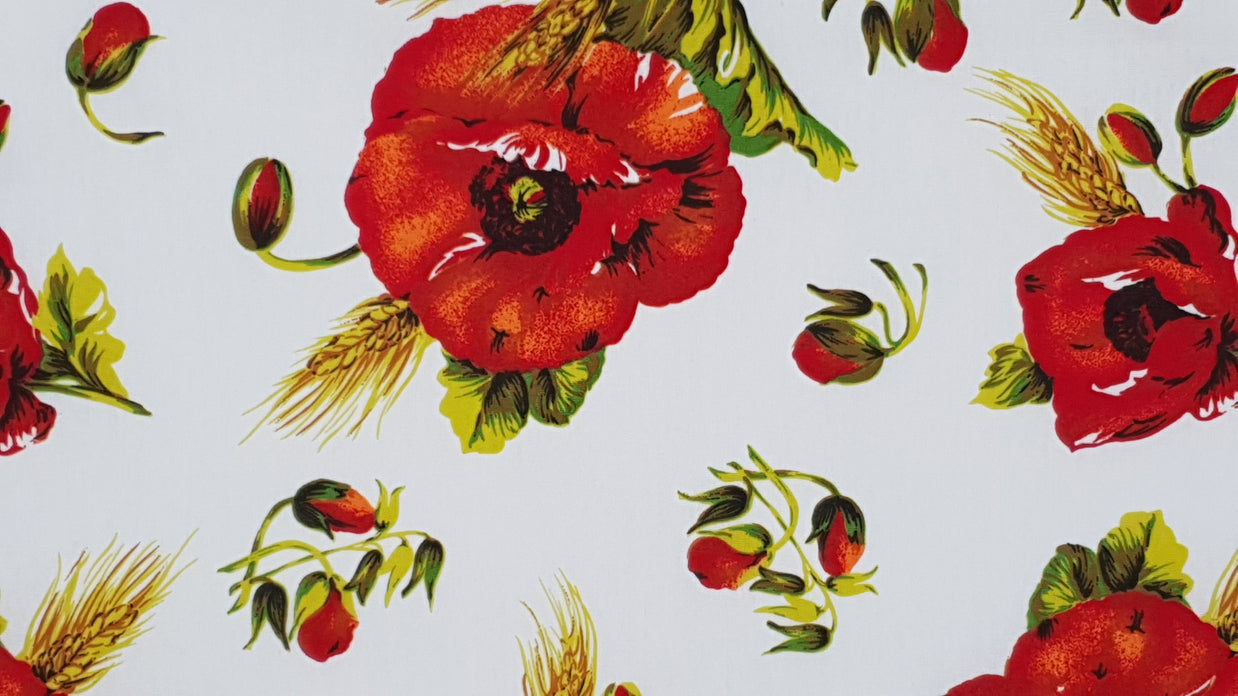 Tea towel Poppies