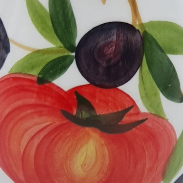 Oliera Piccola Decoro Pomodori E Olive