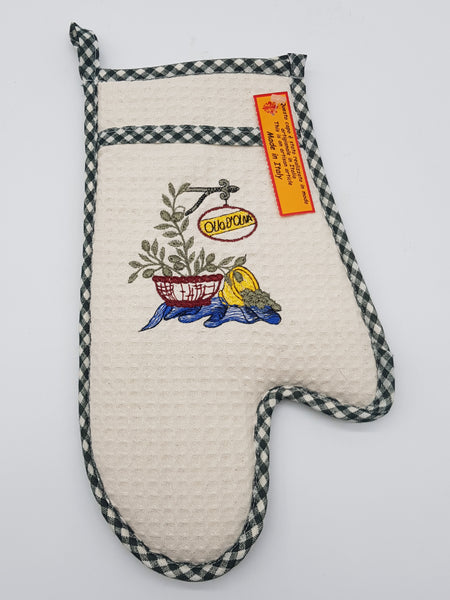 Guanto Forno Beige Olio D'Oliva