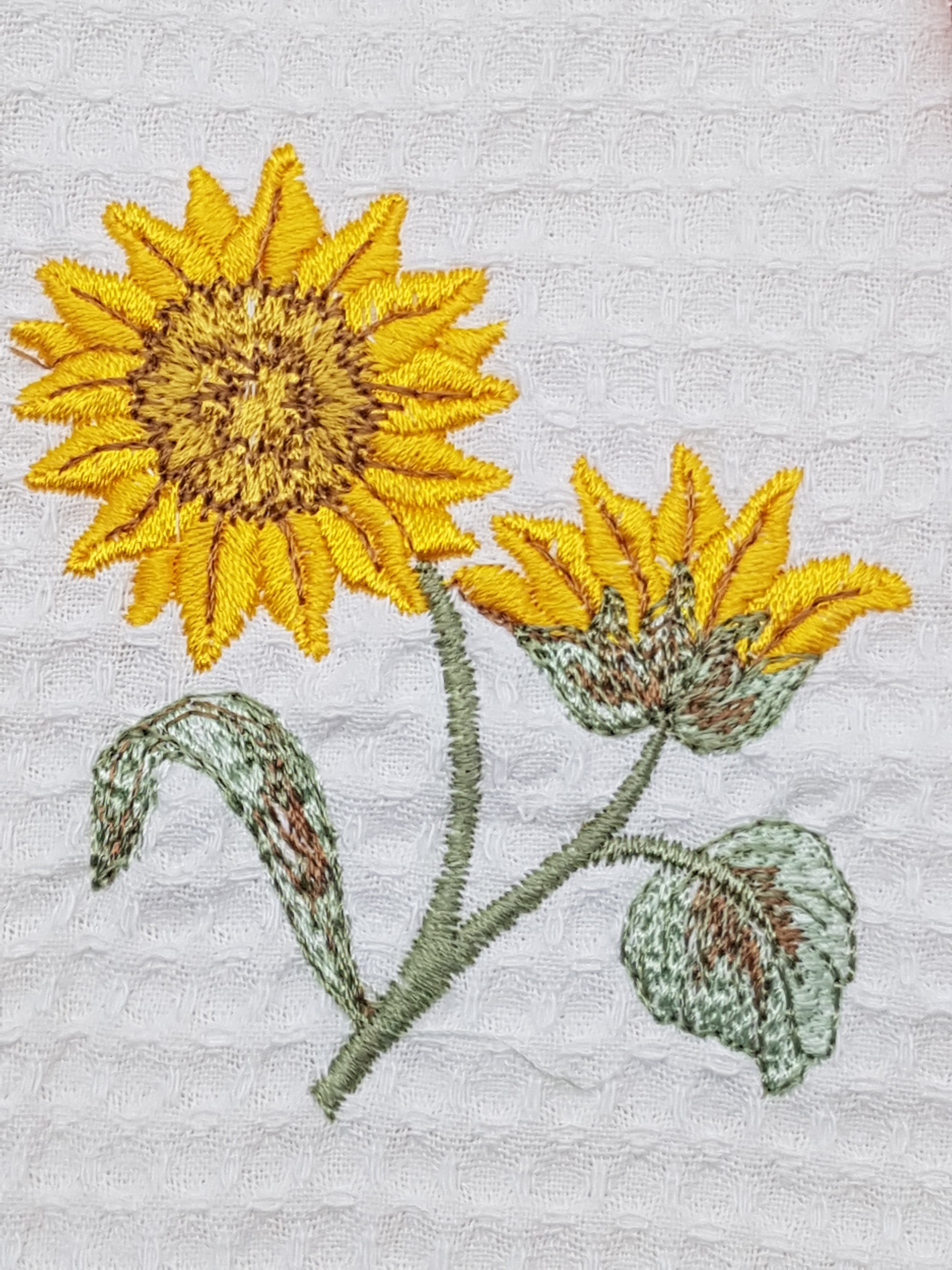 Square Potholder Cream Sunflower