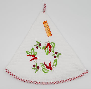 Dishcloth Swivel Cream Chillies and Olives