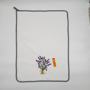 Rectangular Dishcloth Lavender Cream