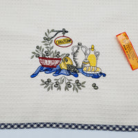 Canovaccio Rettangolare Olio Oliva Beige