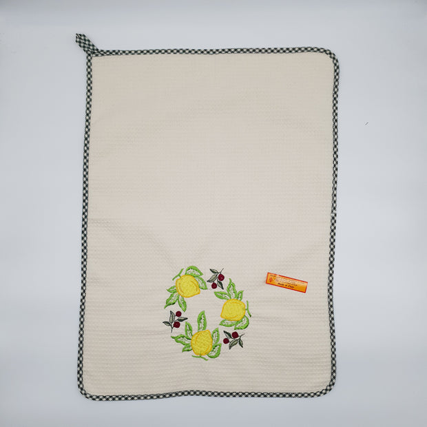 Canovaccio Rettangolare Limone Olive Beige
