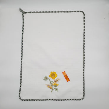 Rectangular Dishcloth Sunflower Cream