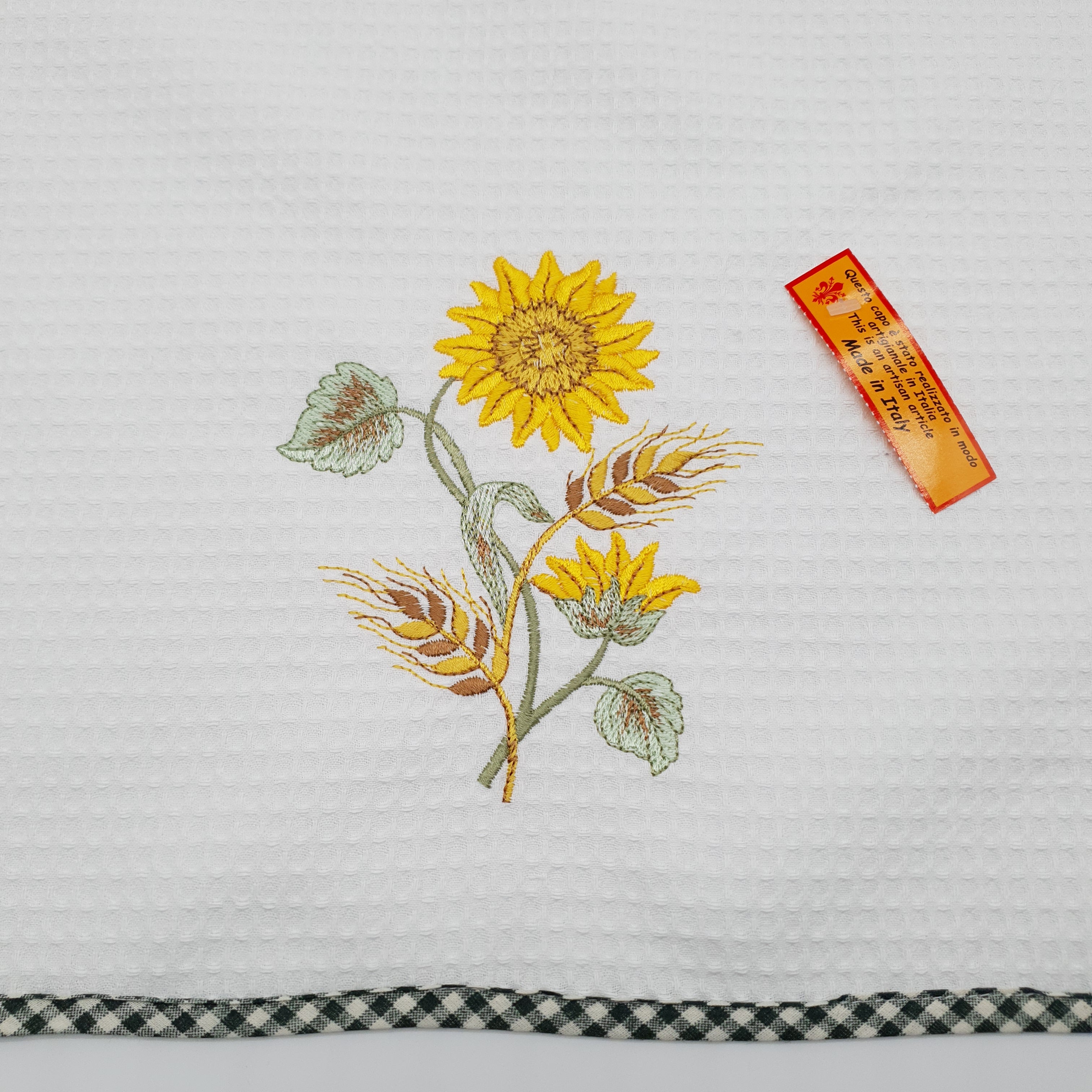 Rectangular Dishcloth Sunflower Cream