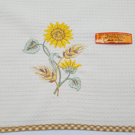 Rectangular Dishcloth Sunflower Beige