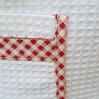 Grembiule Cucina Panna Nido D'Ape Olive E Peperoncini