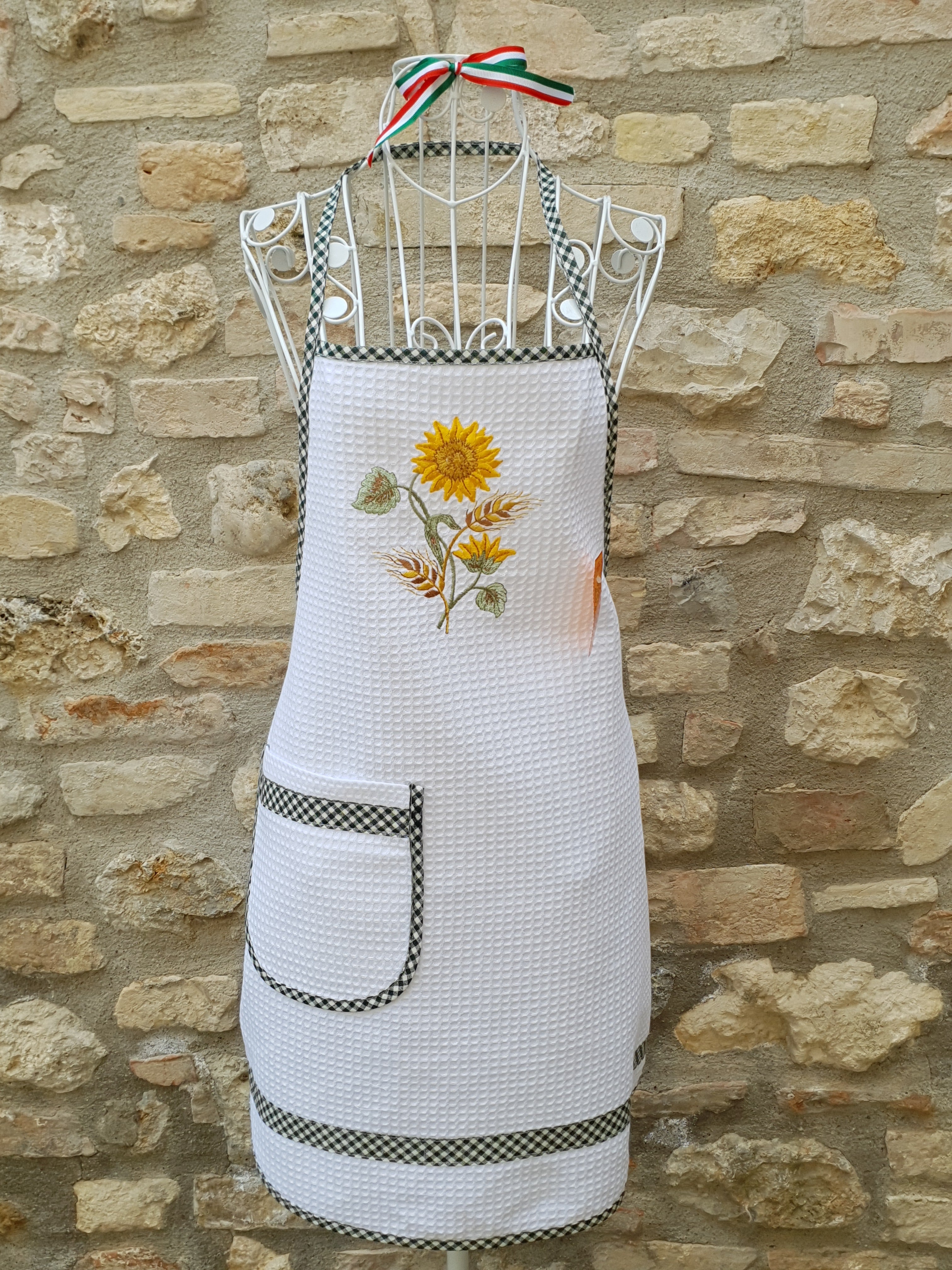 Grembiule Cucina Panna Nido D'Ape Girasole