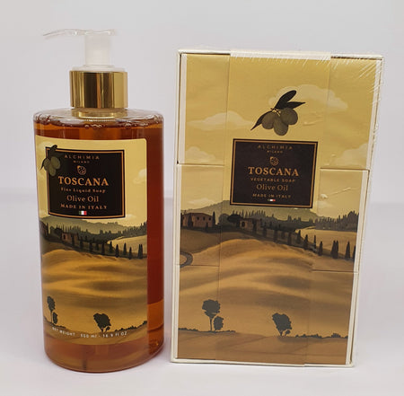 Liquid soap Alchimia Soap Toscana Olio Di Oliva 500ml + 3 bar of soap 200gr