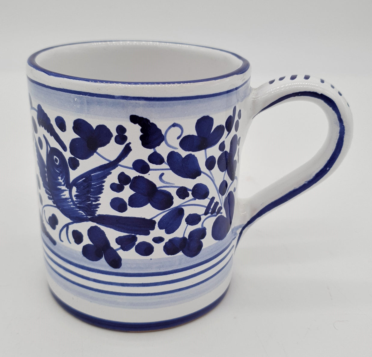 Bicchiere Mug Decoro Arabesco Blu