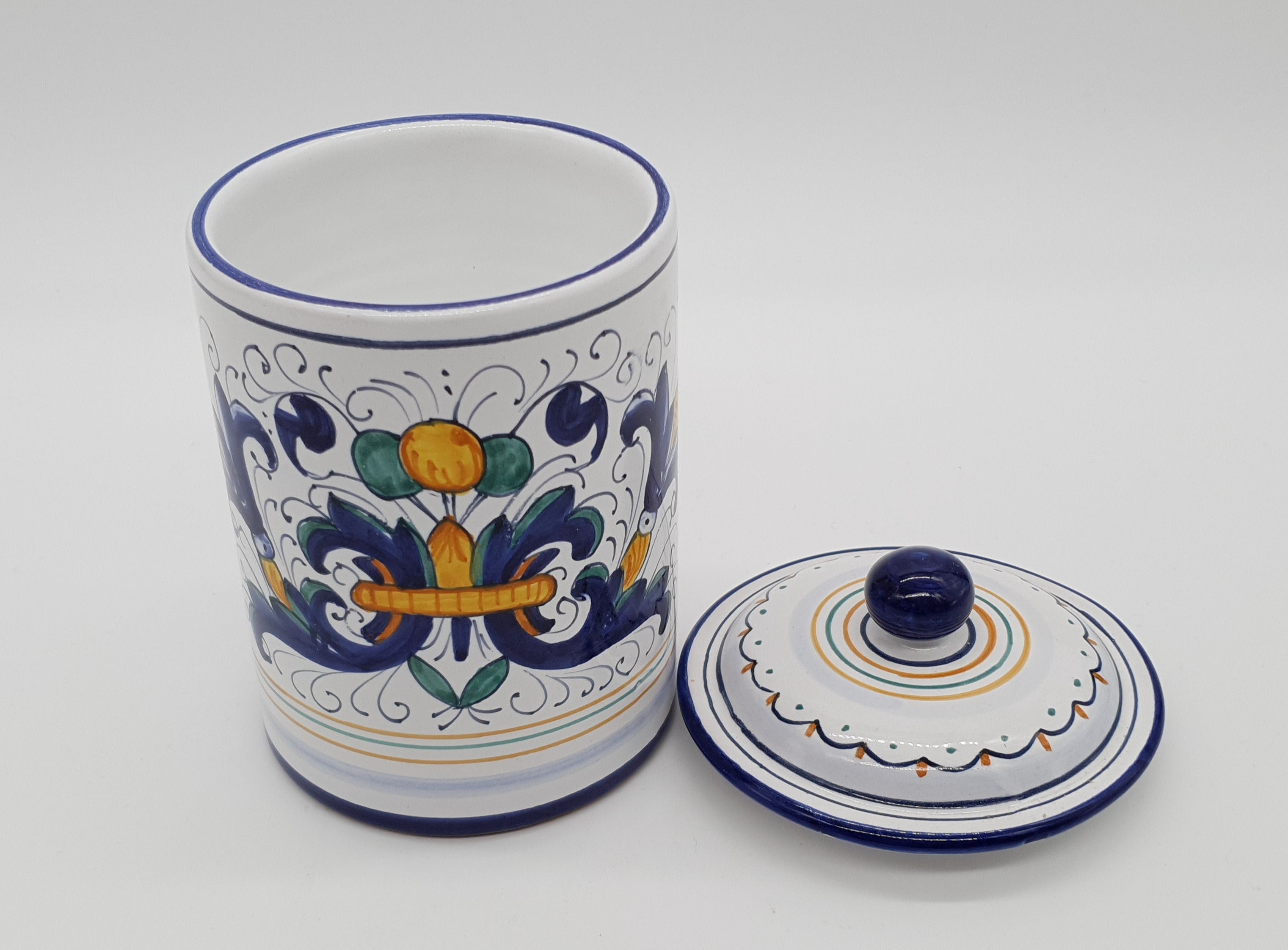 Jar With Lid Deruta Decor