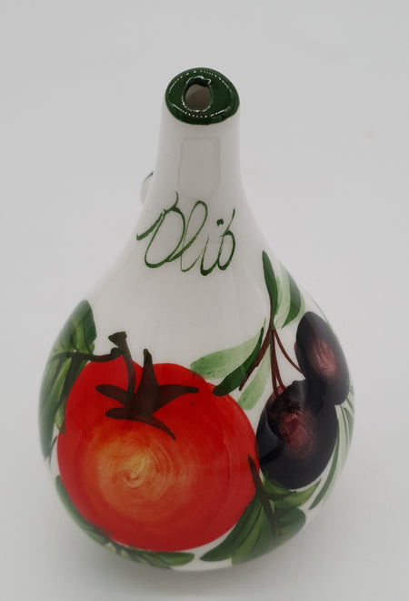 Cruet Ball Decor Tomatoes And Olives