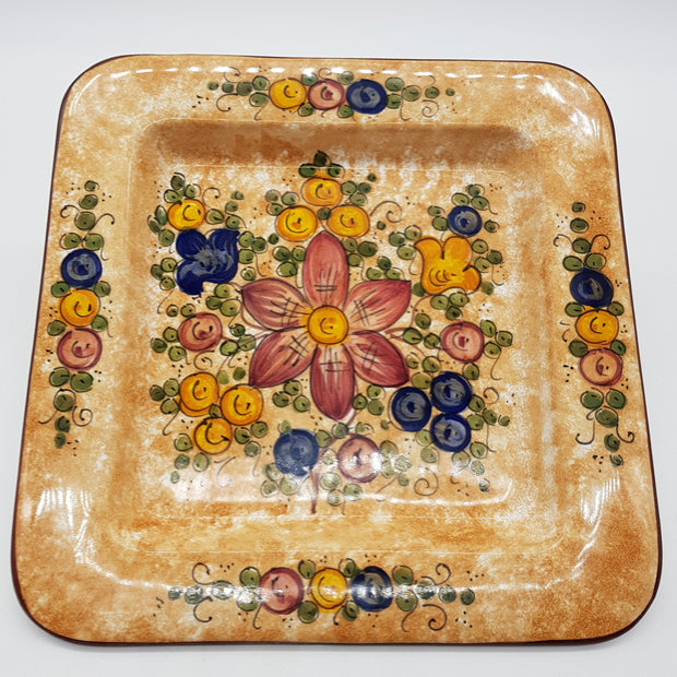 Square Plate Decor Gubbio