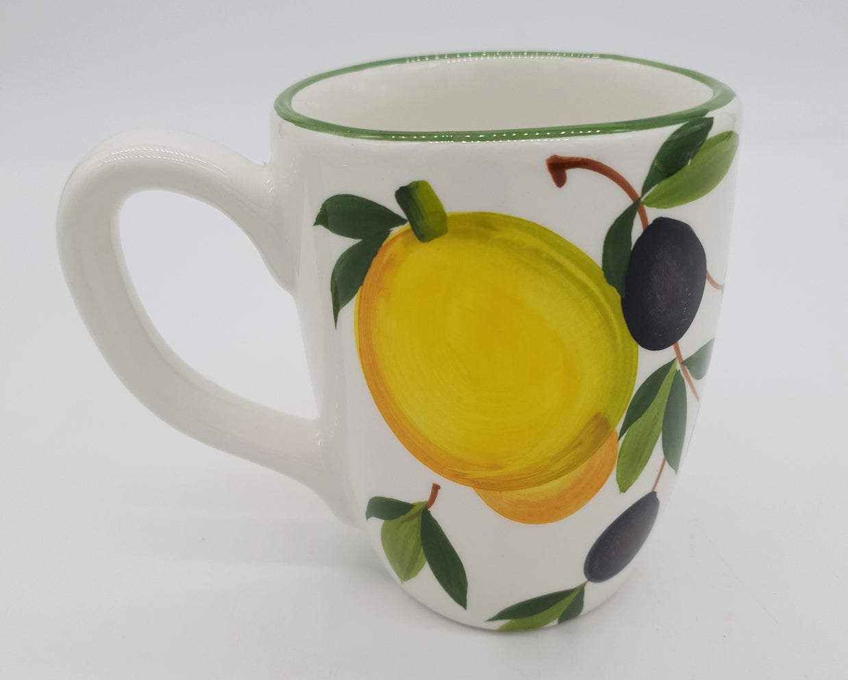 Bicchiere Mug Decoro Limoni E Olive