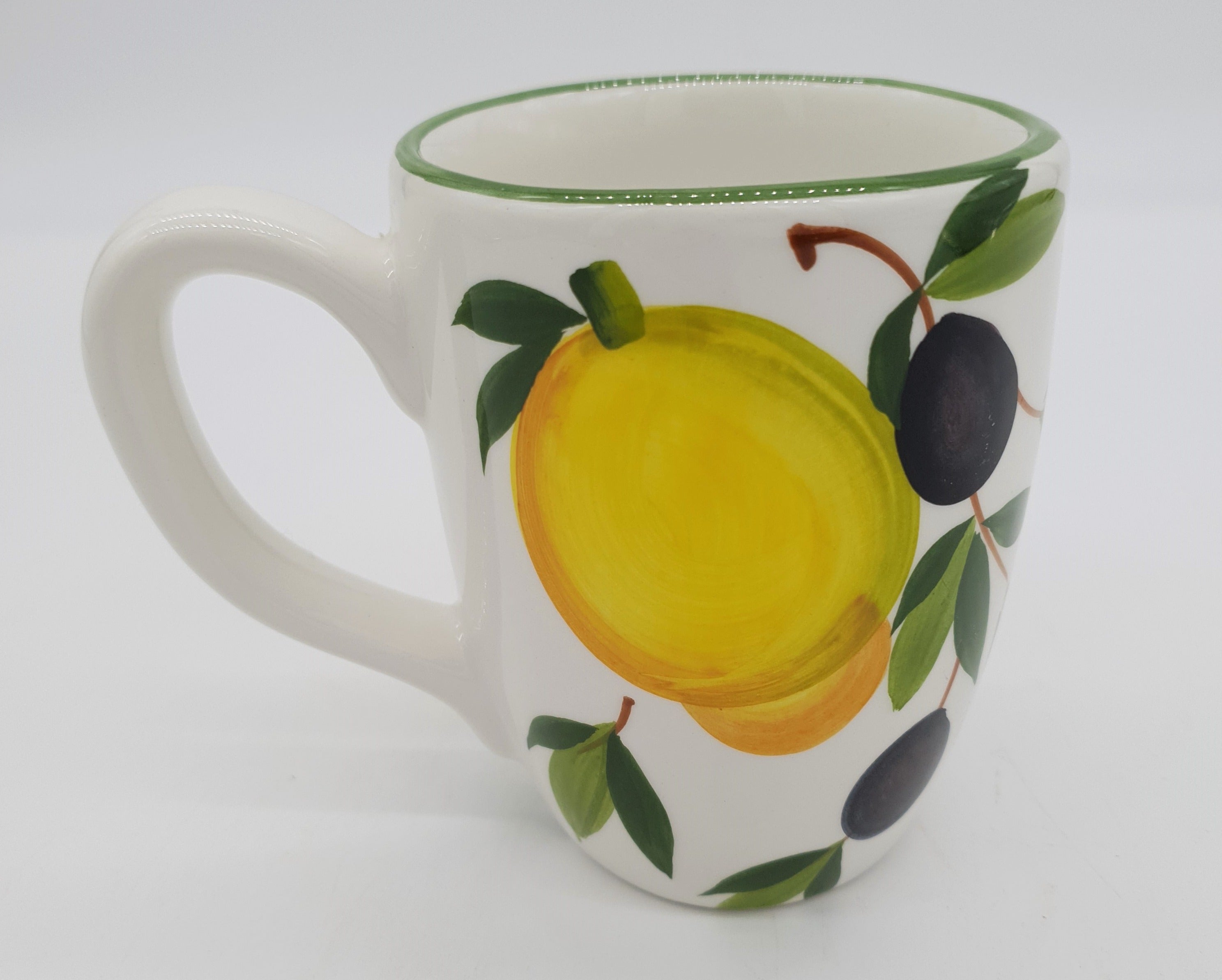 Bicchiere Mug Decoro Limoni E Olive