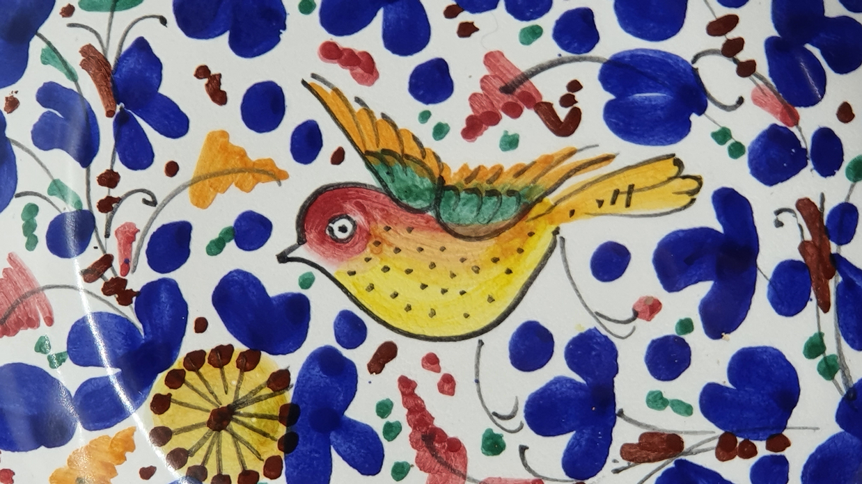 Bolo O Ciotola Decoro Arabesco Colorato