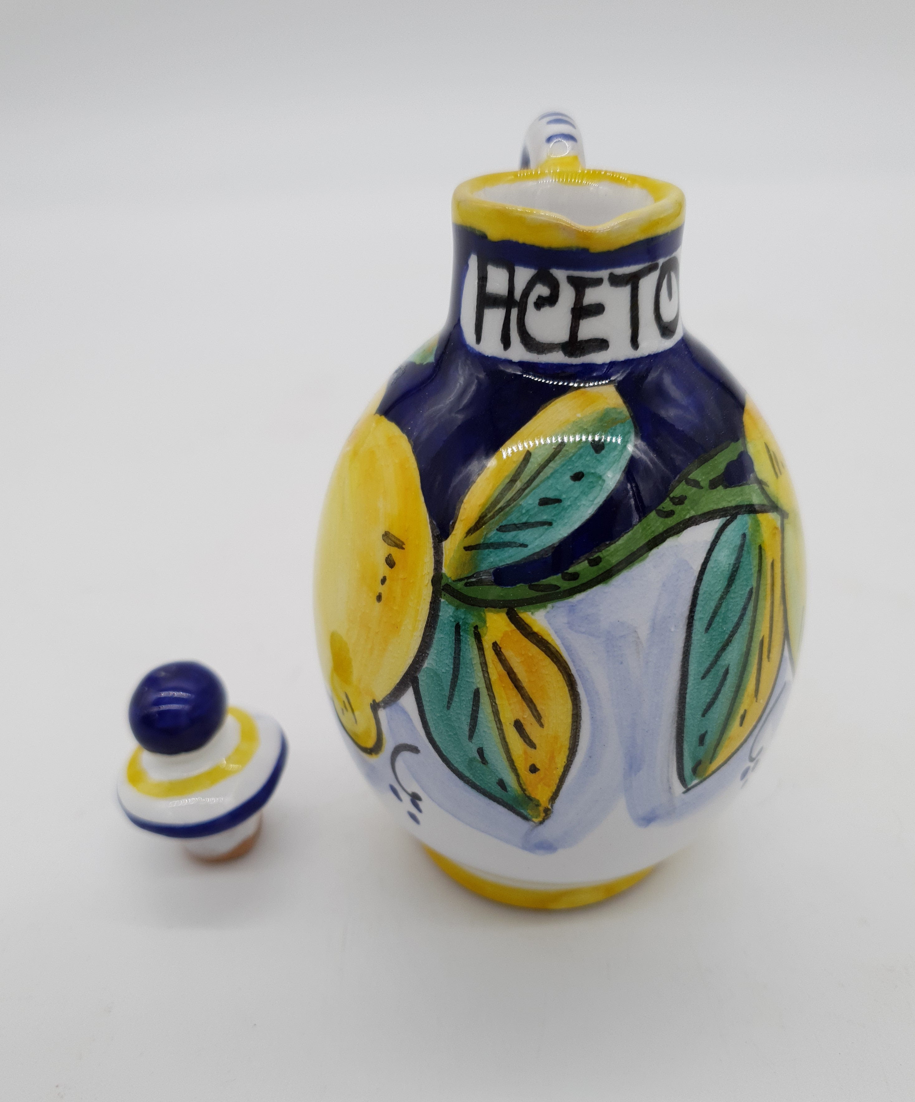 Set Olio Aceto Decoro Limone Gambino