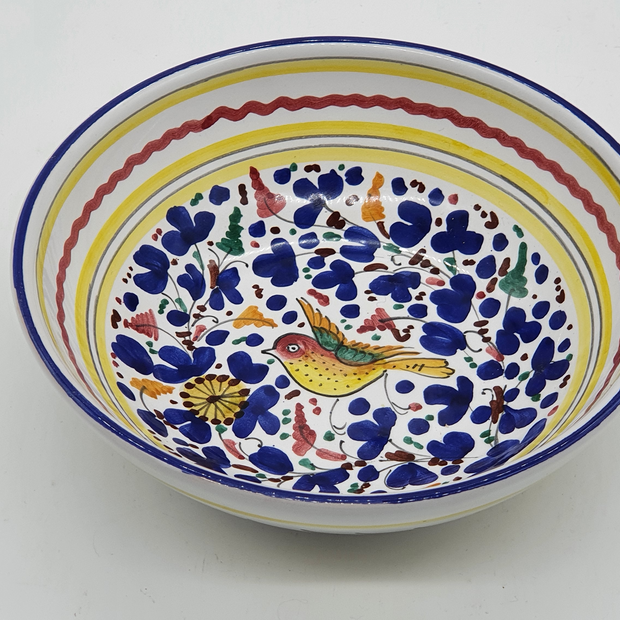 Bowl With Colored Arabesque Decor