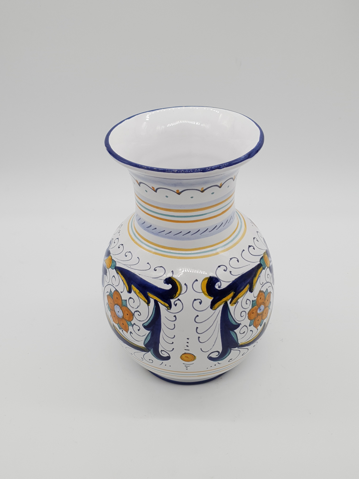 Vaso Pancia Palla Decoro Deruta
