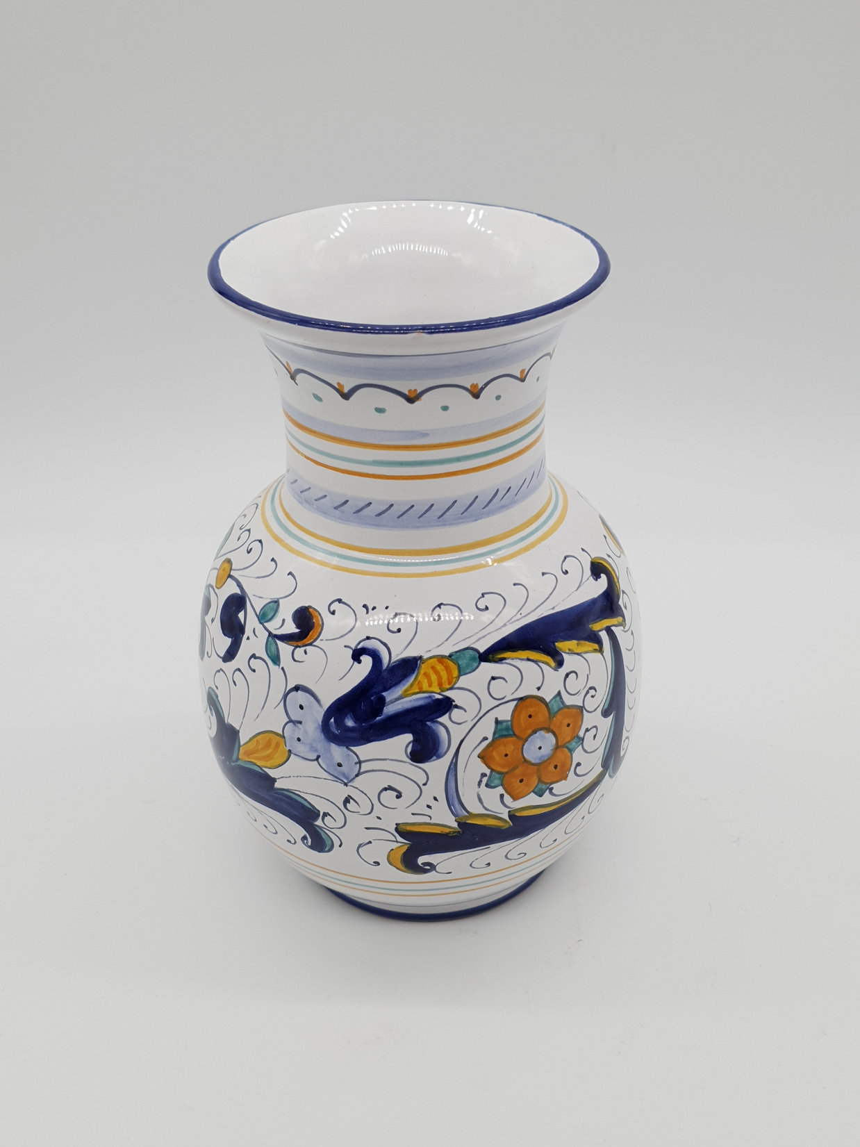 Vaso Pancia Palla Decoro Deruta
