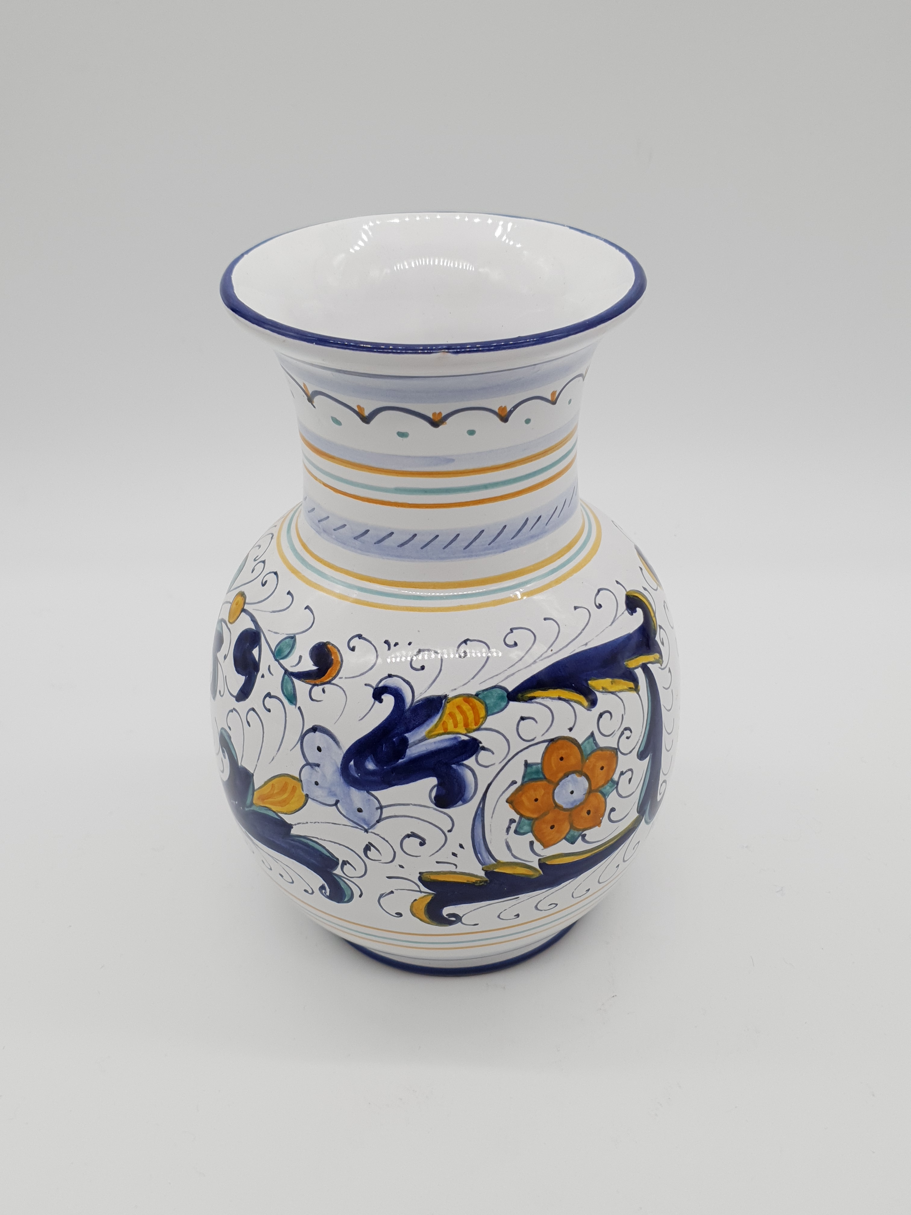 Vaso Pancia Palla Decoro Deruta