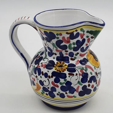 Pitcher with colored arabesque decoration