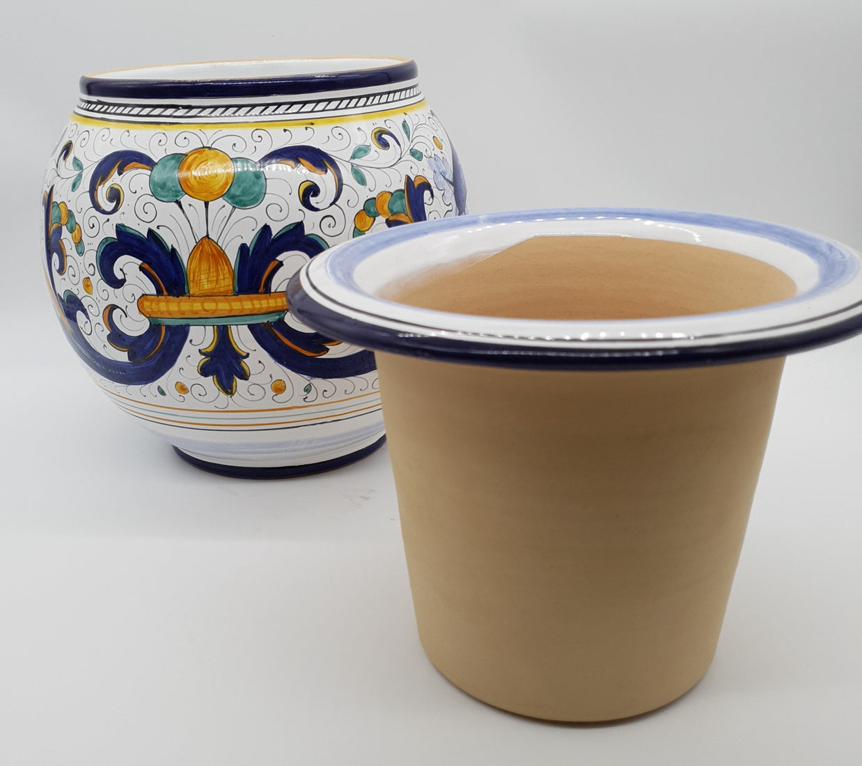 Porta Vaso Decoro Deruta