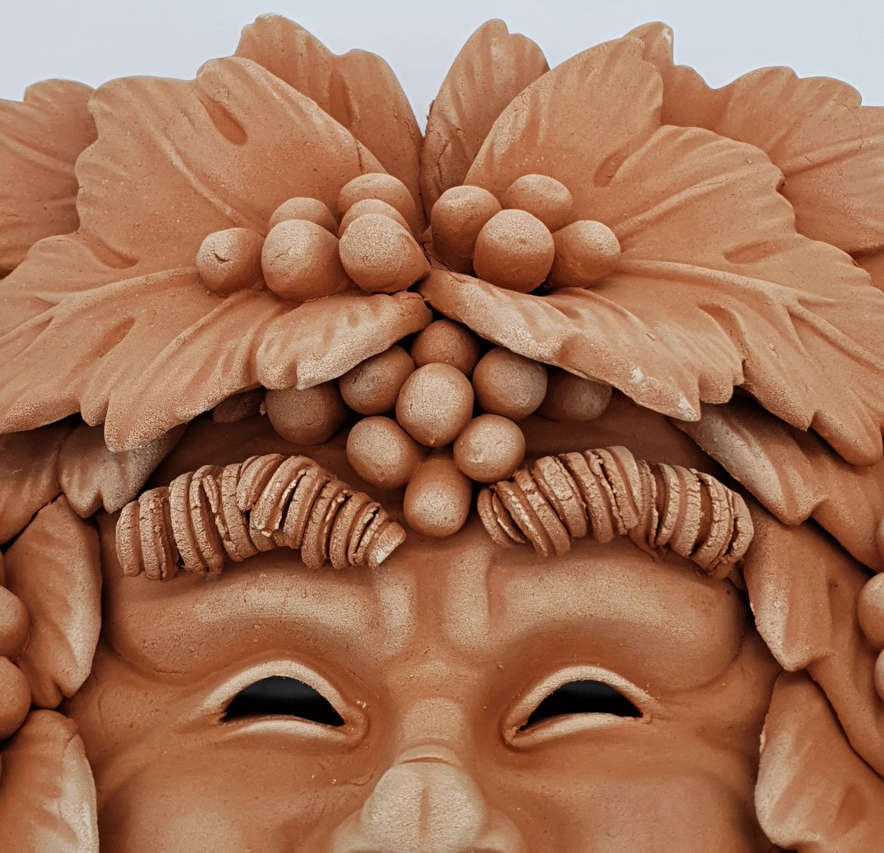 Maschera Bacco Barba Grande Terracotta