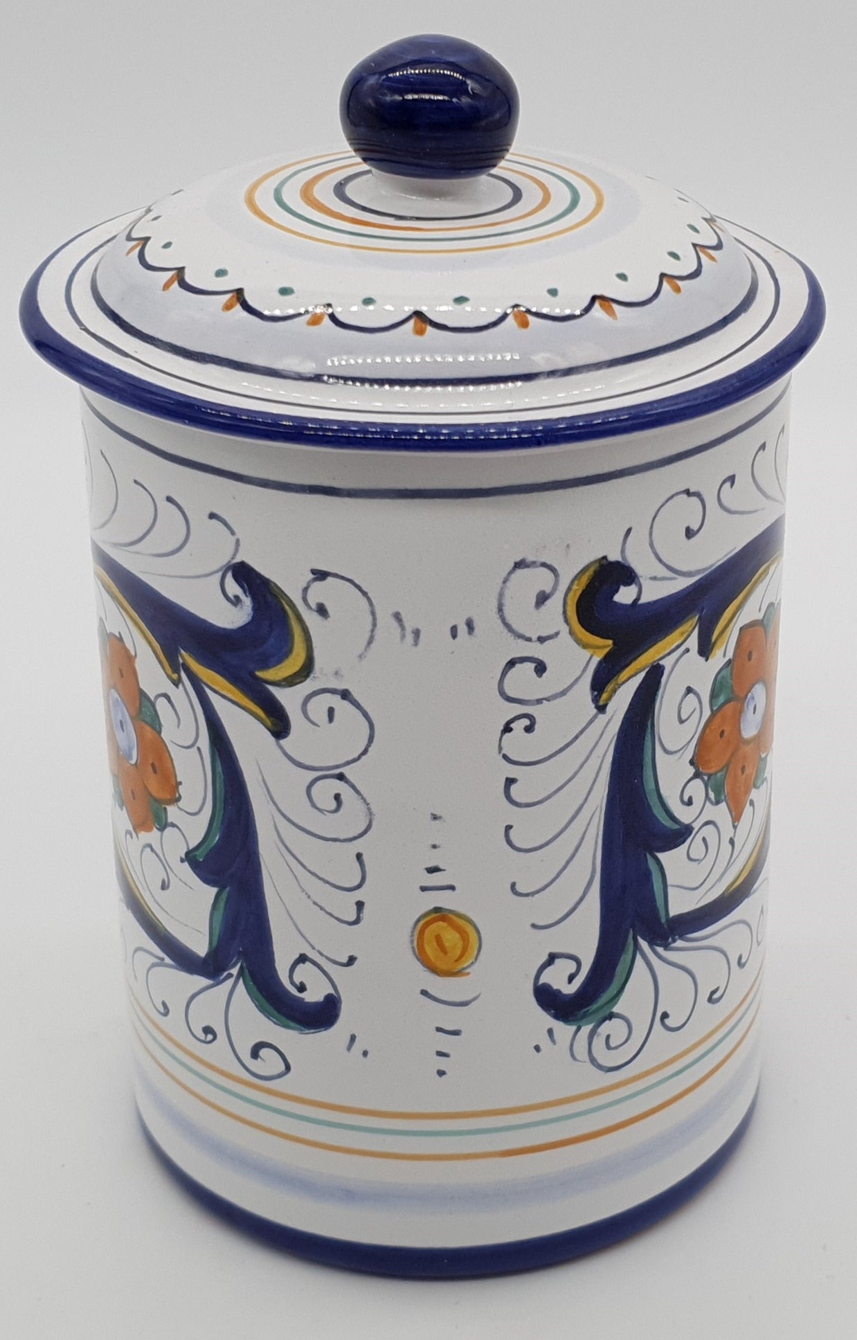 Jar With Lid Deruta Decor