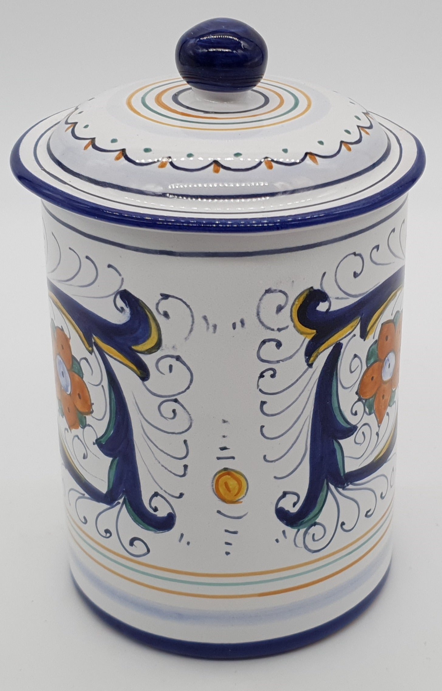 Jar With Lid Deruta Decor