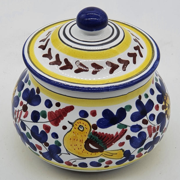 Garlic And Onion Holder Colored Arabesque Decor